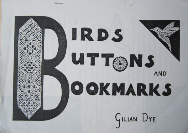 L8. Birds, Buttons and bookmarks by Gilian Dye.