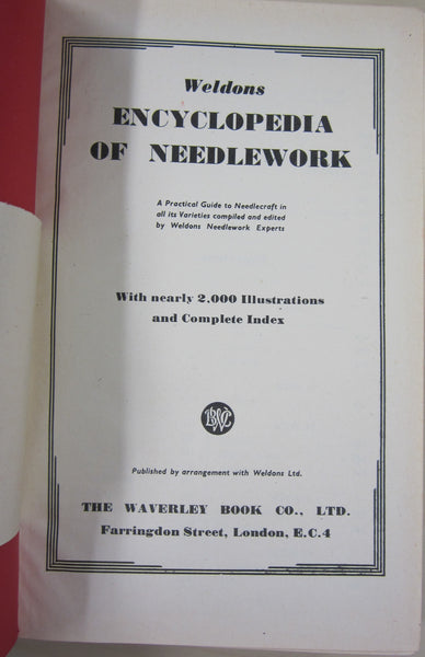 Weldons Encyclopedia of Needlework