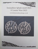 Swimathon Splash motif 2025 pattern sheet