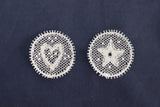 RTW Bucks Point Heart and Star Keyring motifs