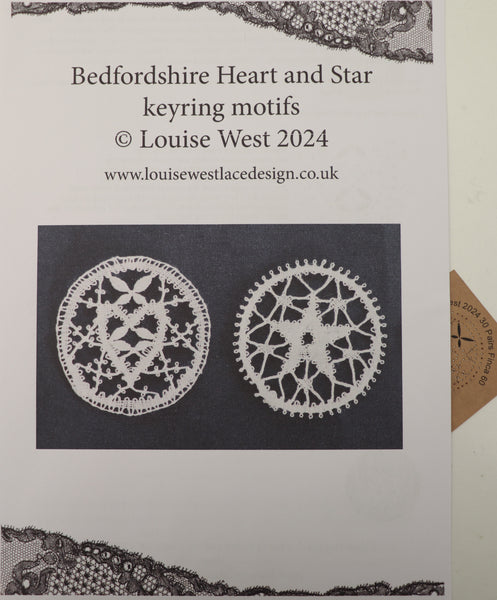 RTW Bedfordshire Heart and Star keyring motifs