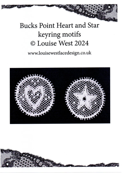 Bucks Point Heart and Star Keyring motif pattern sheet