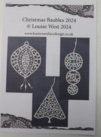 Christmas Baubles 2024 pattern sheet