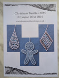 Christmas Baubles 2025 pattern sheet