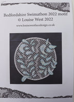 Bedfordshire Swimathon motif 2022 pattern sheet