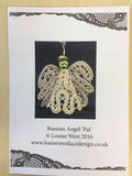 Russian bobbin lace angel pattern "Pat"